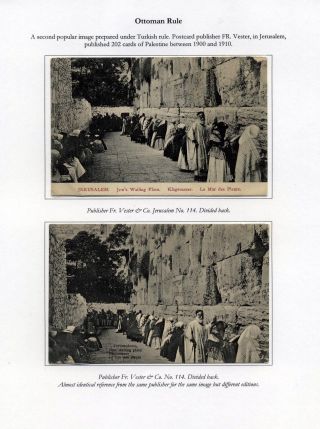 KOTEL-ANSICHTSKARTEN: DIE WESTMAUER DES TEMPELBERGS IM 20. JAHRHUNDERT – Blatt 6