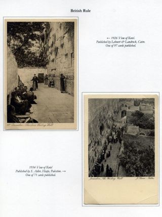 KOTEL-ANSICHTSKARTEN: DIE WESTMAUER DES TEMPELBERGS IM 20. JAHRHUNDERT – Blatt 10