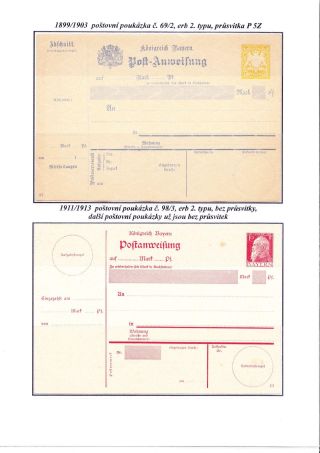 BAVORSKO - POŠTOVNÍ POUKÁZKY – list 8
