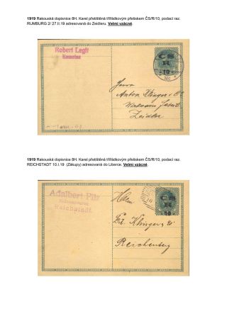 POSTAL SERVICE IN THE GERMAN BORDERLAND OF BOHEMIA DURING CONSTITUTIONAL CHANGES ON THE EXAMPLE OF DECIN REGION – sheet 8