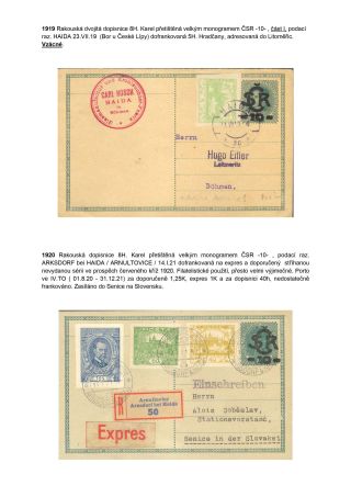 POSTAL SERVICE IN THE GERMAN BORDERLAND OF BOHEMIA DURING CONSTITUTIONAL CHANGES ON THE EXAMPLE OF DECIN REGION – sheet 9