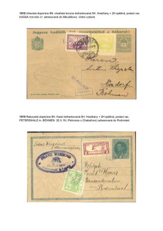 POSTAL SERVICE IN THE GERMAN BORDERLAND OF BOHEMIA DURING CONSTITUTIONAL CHANGES ON THE EXAMPLE OF DECIN REGION – sheet 11