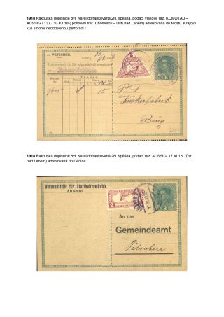 POSTAL SERVICE IN THE GERMAN BORDERLAND OF BOHEMIA DURING CONSTITUTIONAL CHANGES ON THE EXAMPLE OF DECIN REGION – sheet 12