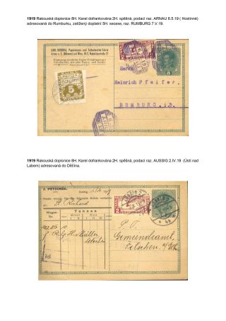 POSTAL SERVICE IN THE GERMAN BORDERLAND OF BOHEMIA DURING CONSTITUTIONAL CHANGES ON THE EXAMPLE OF DECIN REGION – sheet 13