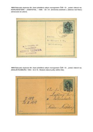 POSTAL SERVICE IN THE GERMAN BORDERLAND OF BOHEMIA DURING CONSTITUTIONAL CHANGES ON THE EXAMPLE OF DECIN REGION – sheet 14