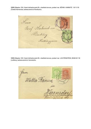 POSTAL SERVICE IN THE GERMAN BORDERLAND OF BOHEMIA DURING CONSTITUTIONAL CHANGES ON THE EXAMPLE OF DECIN REGION – sheet 15