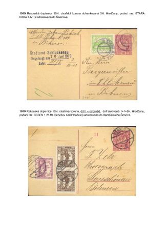 POSTAL SERVICE IN THE GERMAN BORDERLAND OF BOHEMIA DURING CONSTITUTIONAL CHANGES ON THE EXAMPLE OF DECIN REGION – sheet 16