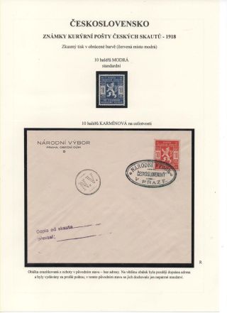 TSCHECHOSLOWAKEI - KURIERMARKEN DIE TSCHECHISCHEN PFADFINDERN 1918 – Blatt 4