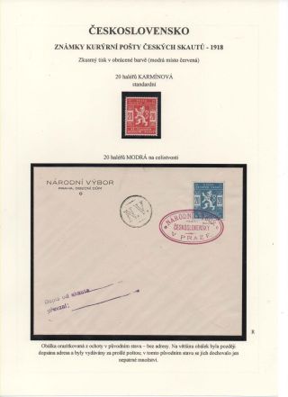 TSCHECHOSLOWAKEI - KURIERMARKEN DIE TSCHECHISCHEN PFADFINDERN 1918 – Blatt 5