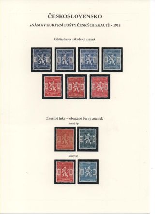 TSCHECHOSLOWAKEI - KURIERMARKEN DIE TSCHECHISCHEN PFADFINDERN 1918 – Blatt 6