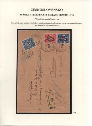 TSCHECHOSLOWAKEI - KURIERMARKEN DIE TSCHECHISCHEN PFADFINDERN 1918 – Blatt 13