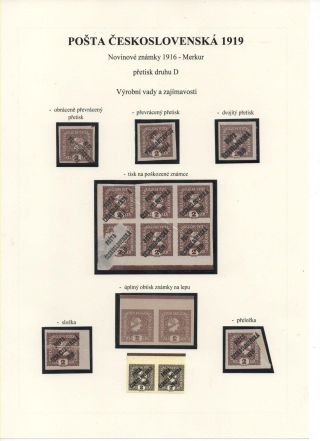POSTA CESKOSLOVENSKA 1919 – Blatt 65
