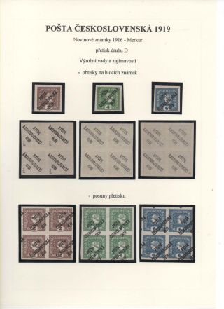 POSTA CESKOSLOVENSKA 1919 – Blatt 67