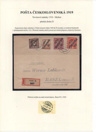 POSTA CESKOSLOVENSKA 1919 – Blatt 68