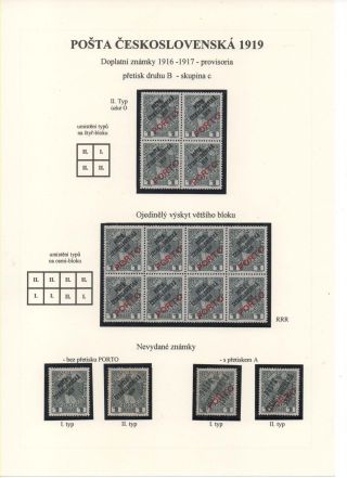 POSTA CESKOSLOVENSKA 1919 – Blatt 77