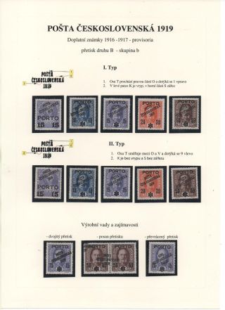POSTA CESKOSLOVENSKA 1919 – Blatt 79