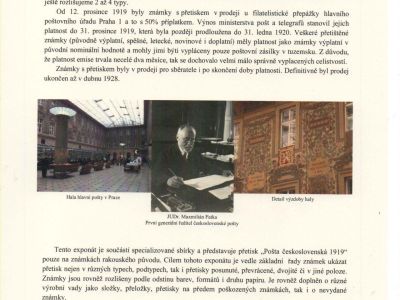 POSTA CESKOSLOVENSKA 1919