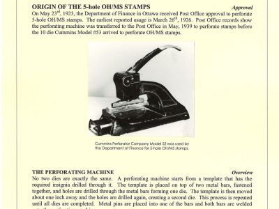 IDENTIFICATION OF 5-HOLE OH/MS STAMPS