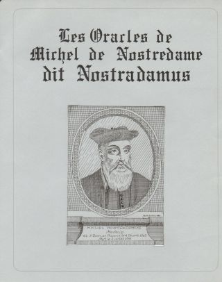 PROROCTVÍ NOSTRADAMA – list 1