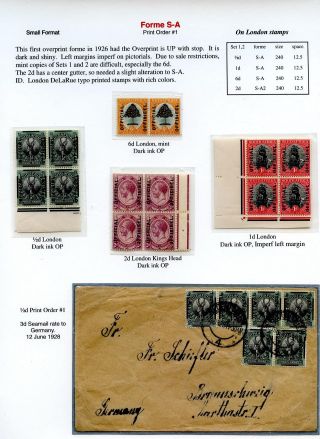 THE "OFFICIAL" OVERPRINTS OF SOUTH AFRICA, 1926-1949 – sheet 3