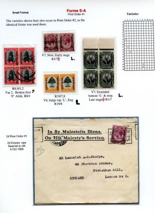 THE "OFFICIAL" OVERPRINTS OF SOUTH AFRICA, 1926-1949 – sheet 4