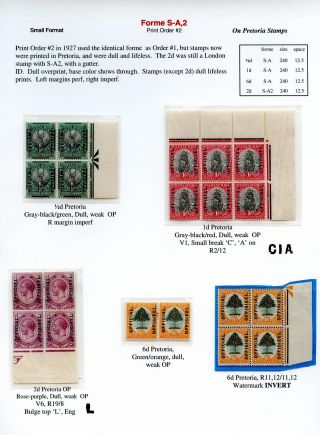 THE "OFFICIAL" OVERPRINTS OF SOUTH AFRICA, 1926-1949 – sheet 5