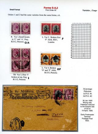 THE "OFFICIAL" OVERPRINTS OF SOUTH AFRICA, 1926-1949 – sheet 6