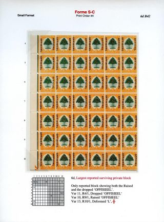 THE "OFFICIAL" OVERPRINTS OF SOUTH AFRICA, 1926-1949 – sheet 13