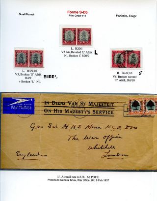 JIŽNÍ AFRIKA: PŘETISK "OFFICIAL" 1926-1949 – list 35
