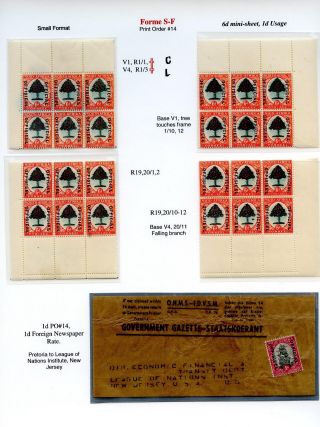 JIŽNÍ AFRIKA: PŘETISK "OFFICIAL" 1926-1949 – list 42