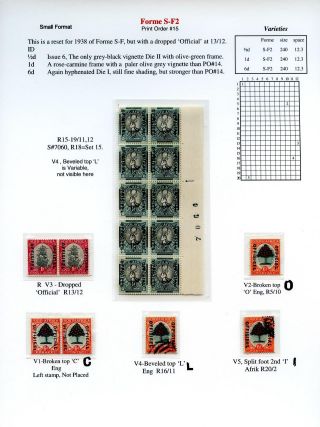 JIŽNÍ AFRIKA: PŘETISK "OFFICIAL" 1926-1949 – list 43
