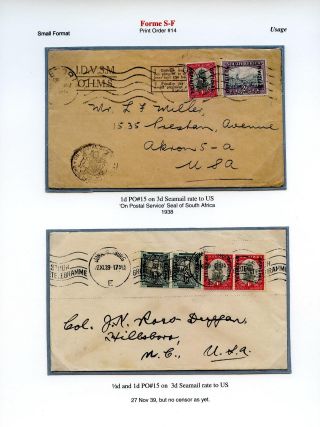 JIŽNÍ AFRIKA: PŘETISK "OFFICIAL" 1926-1949 – list 44