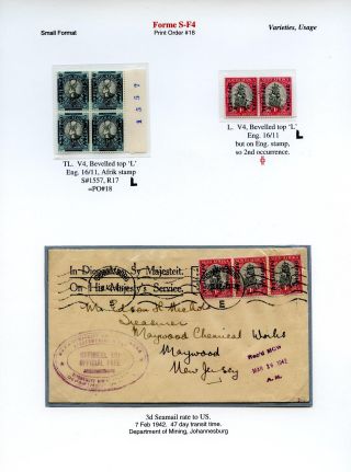 JIŽNÍ AFRIKA: PŘETISK "OFFICIAL" 1926-1949 – list 49