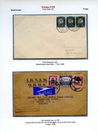 JIŽNÍ AFRIKA: PŘETISK "OFFICIAL" 1926-1949 – list 60