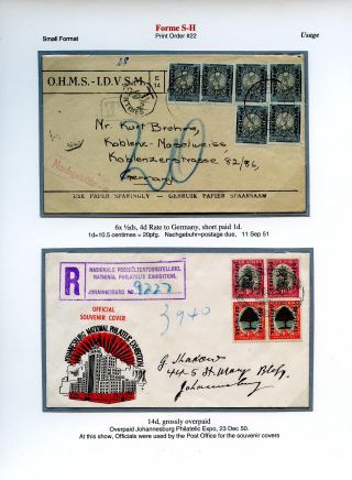 JIŽNÍ AFRIKA: PŘETISK "OFFICIAL" 1926-1949 – list 64