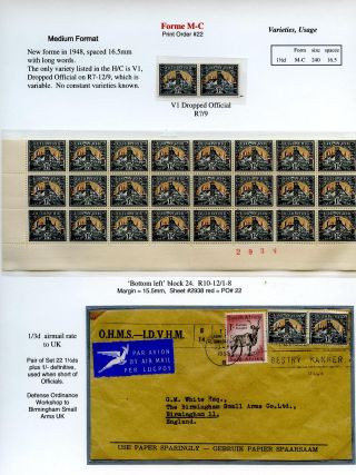 SÜDAFRIKA: AUFDRUCK "OFFICIAL", 1926-1949 – Blatt 78
