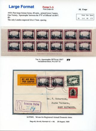 SÜDAFRIKA: AUFDRUCK "OFFICIAL", 1926-1949 – Blatt 82