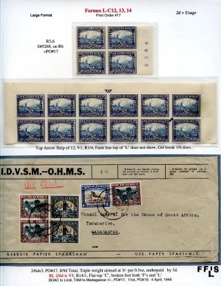 JIŽNÍ AFRIKA: PŘETISK "OFFICIAL" 1926-1949 – list 107
