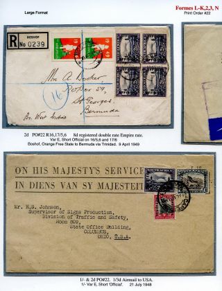 SÜDAFRIKA: AUFDRUCK "OFFICIAL", 1926-1949 – Blatt 123