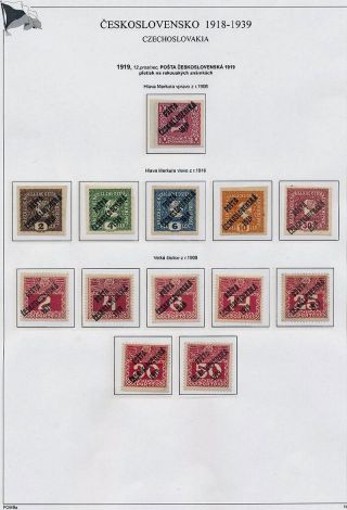 TSCHECHOSLOWAKEI 1918-1939 – Blatt 13
