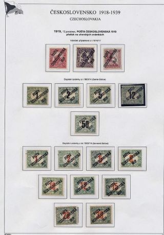 TSCHECHOSLOWAKEI 1918-1939 – Blatt 17