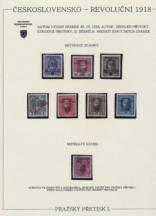 TSCHECHOSLOWAKEI: REVOLUTIONSAUSGABEN 1918 – Blatt 4